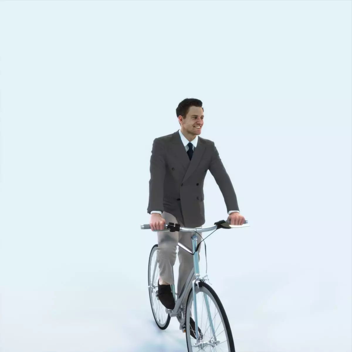 Virtue 09E bicycle bike Elegant Man Low-poly 3D model_0