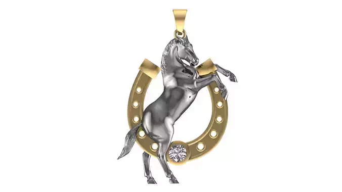 Horse Pendant 3D print model