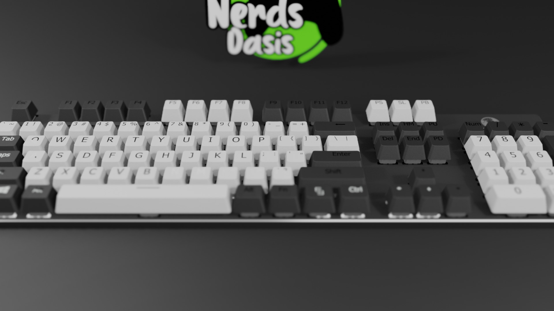 Atlas Keyboard Low-poly 3D model_6