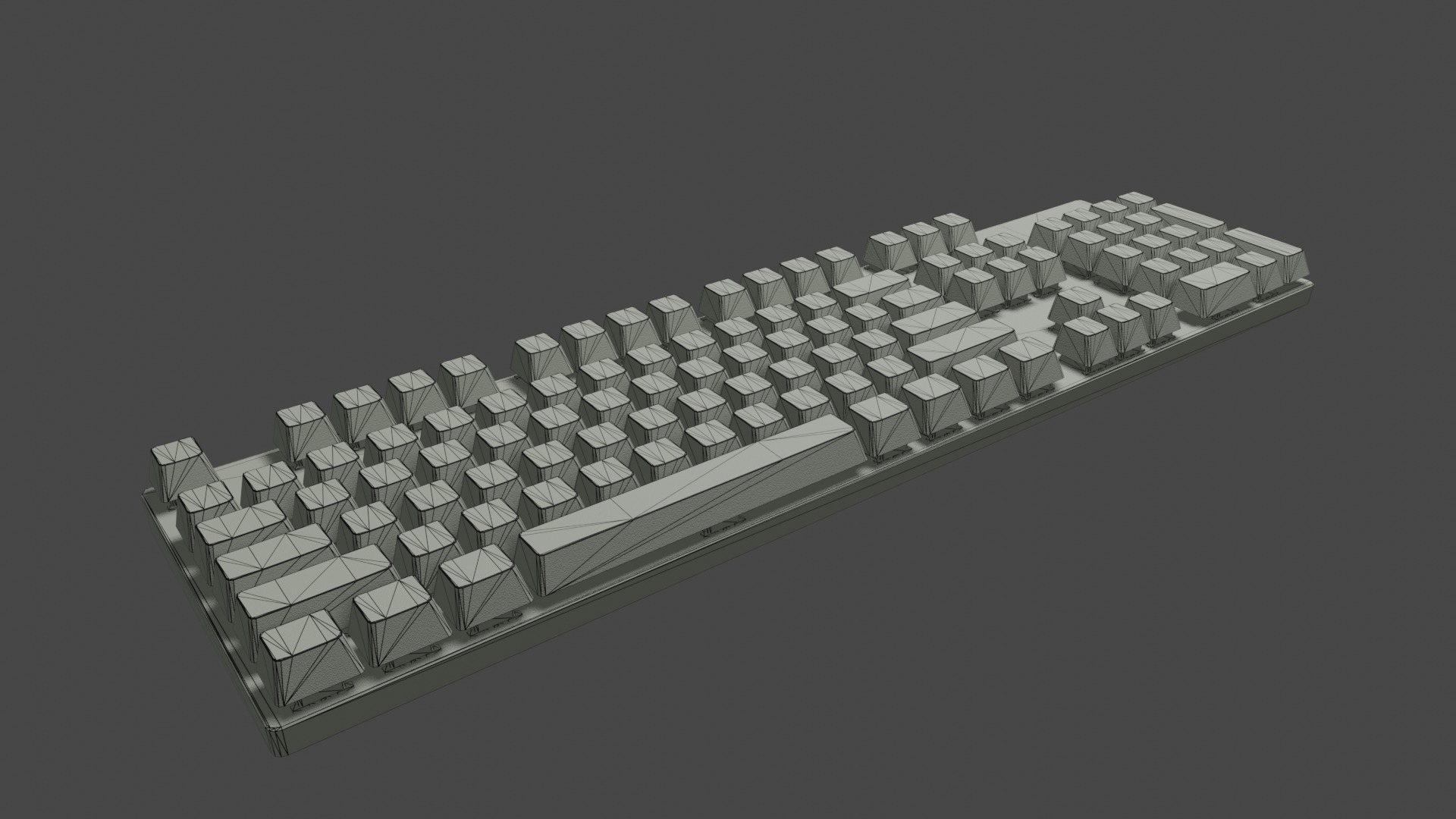 Atlas Keyboard Low-poly 3D model_12