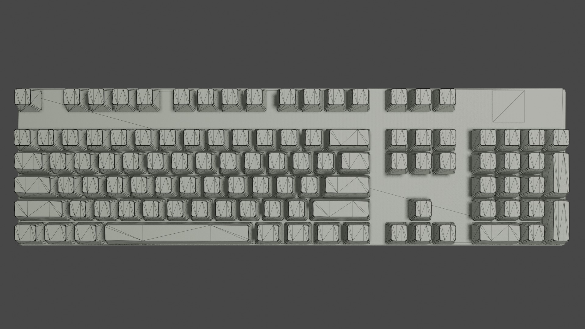 Atlas Keyboard Low-poly 3D model_10