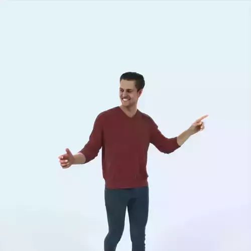 Virtue 11J pointing Couple Pointing walking Casual Man