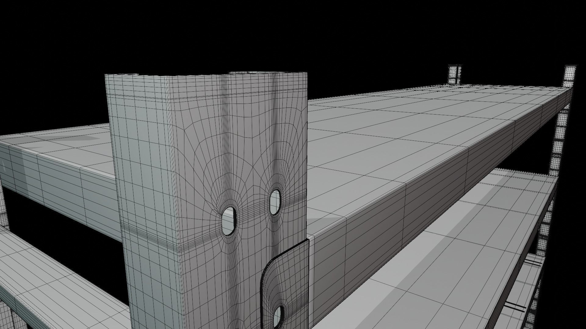 Black shelf 3D model_15