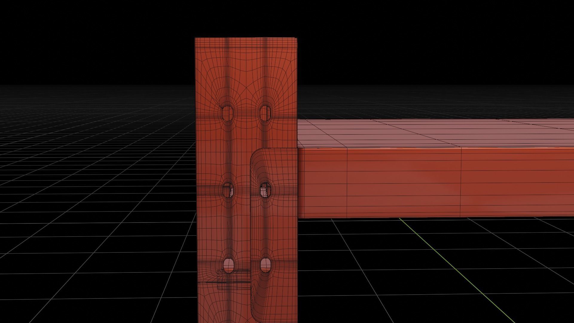 Black shelf 3D model_6