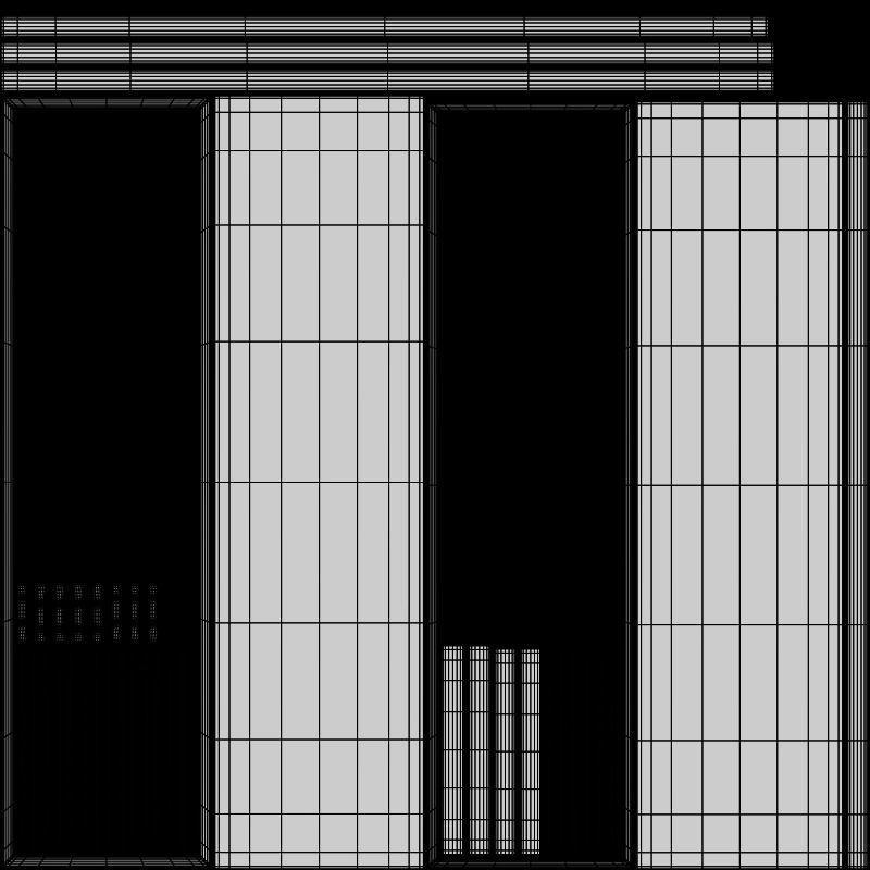 Black shelf 3D model_10