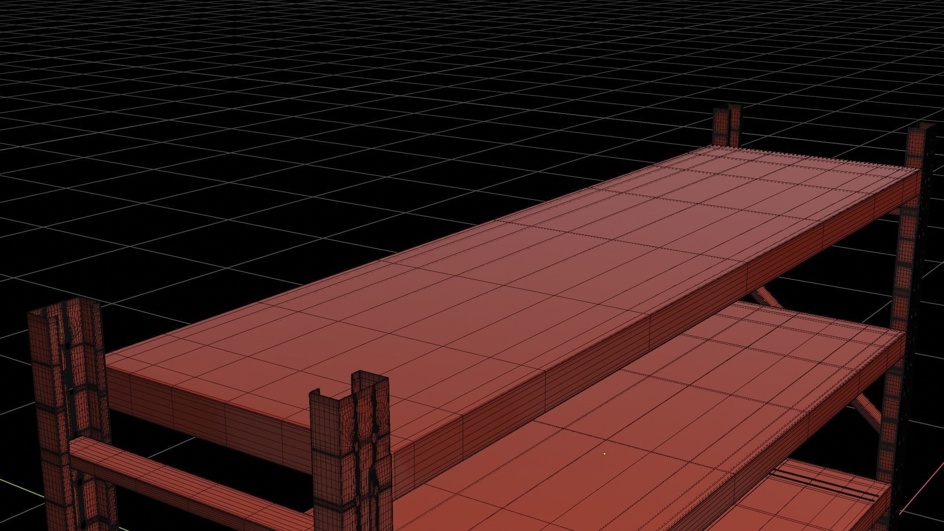 Black shelf 3D model_9