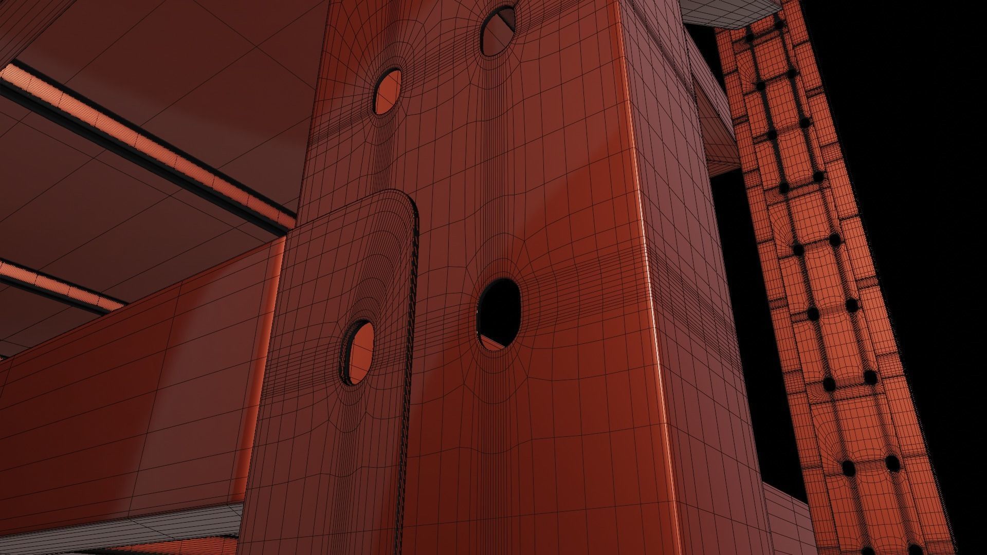 Black shelf 3D model_13