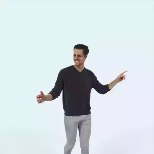 Virtue 11E pointing Couple Pointing walking Casual Man