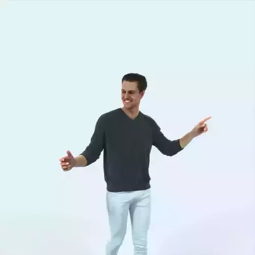 Virtue 11C pointing Couple Pointing walking Casual Man