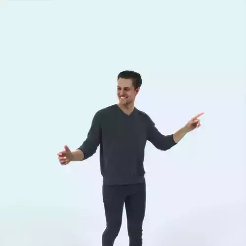 Virtue 11B pointing Couple Pointing walking Casual Man