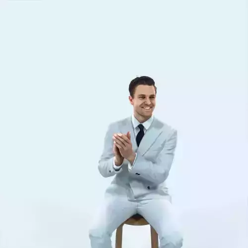 Virtue 13M Clapping Sitting Elegant Man