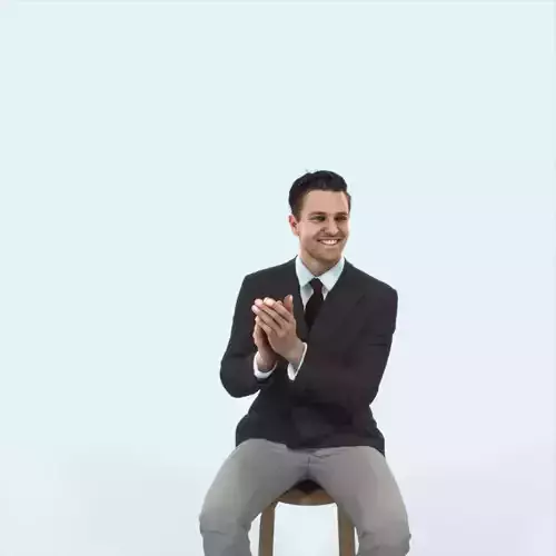 Virtue 13I Clapping Sitting Elegant Man