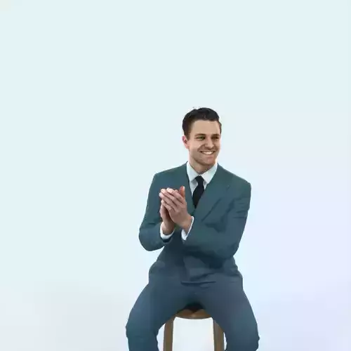 Virtue 13H Clapping Sitting Elegant Man