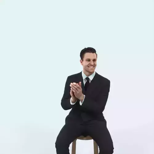 Virtue 13E Clapping Sitting Elegant Man