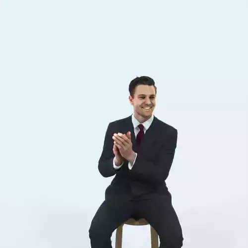 Virtue 13C Clapping Sitting Elegant Man