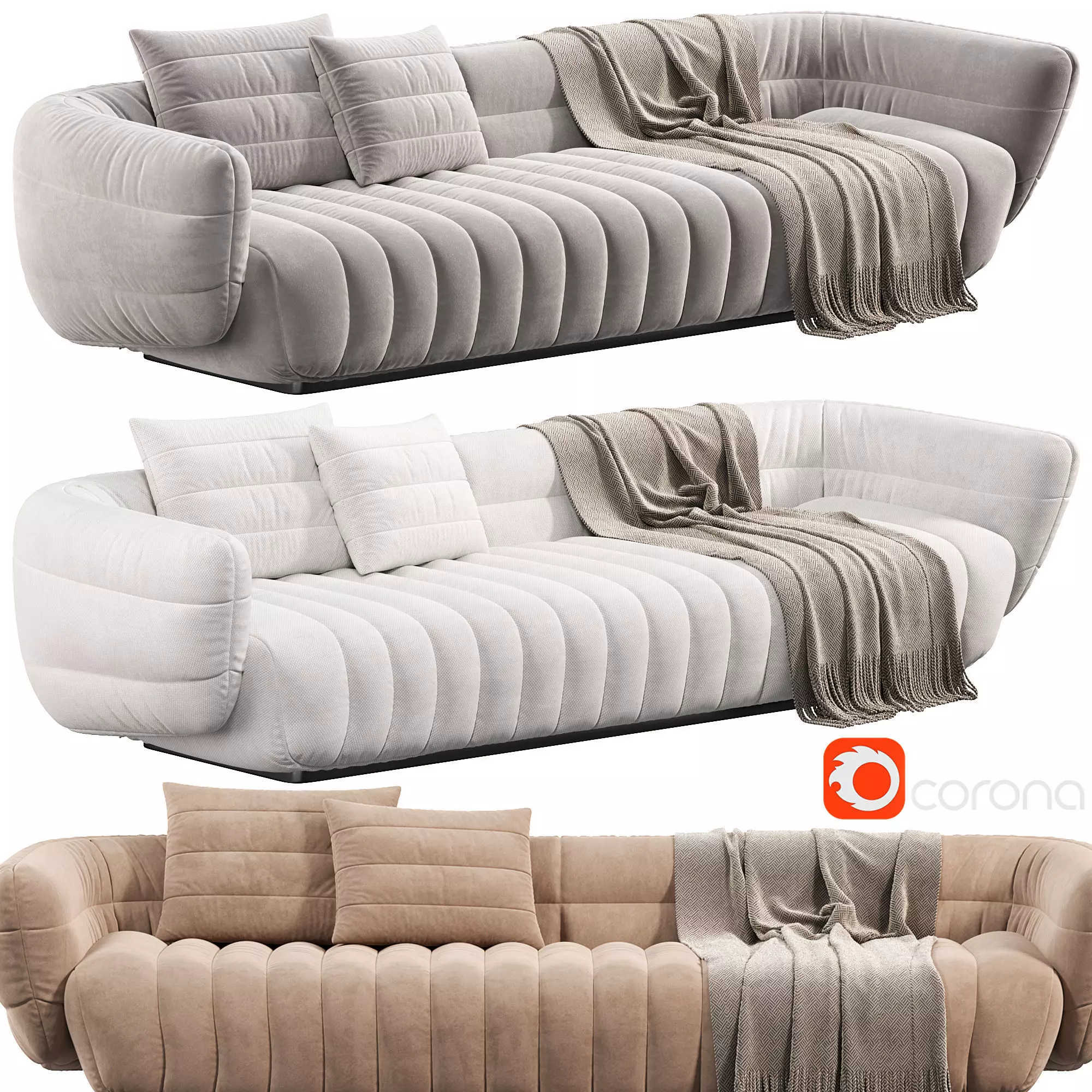 Baxter Sofa Tactile 3D model