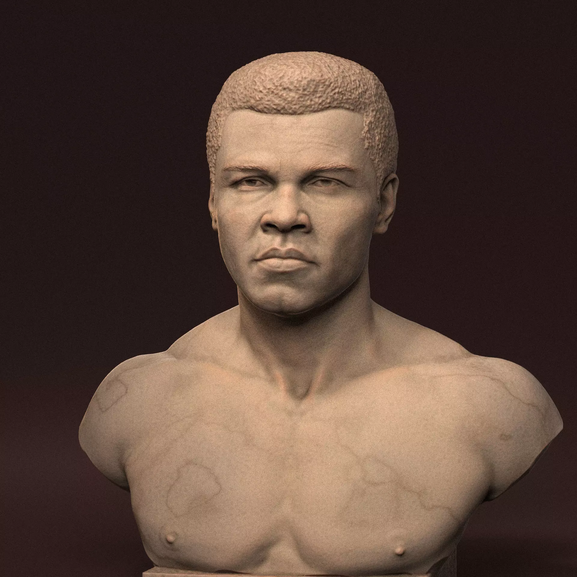 Muhammad Ali 3D print model_0