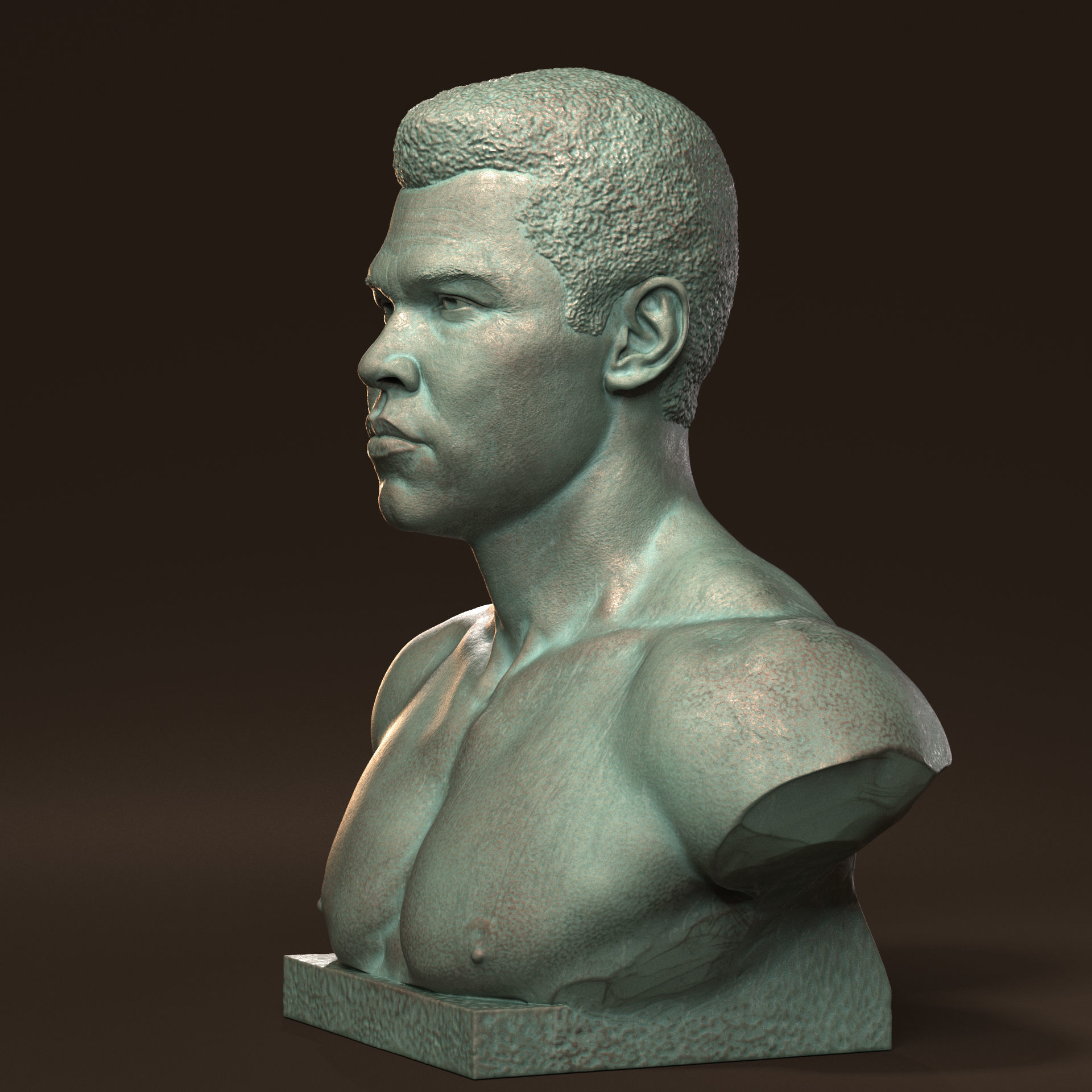 Muhammad Ali 3D print model_4