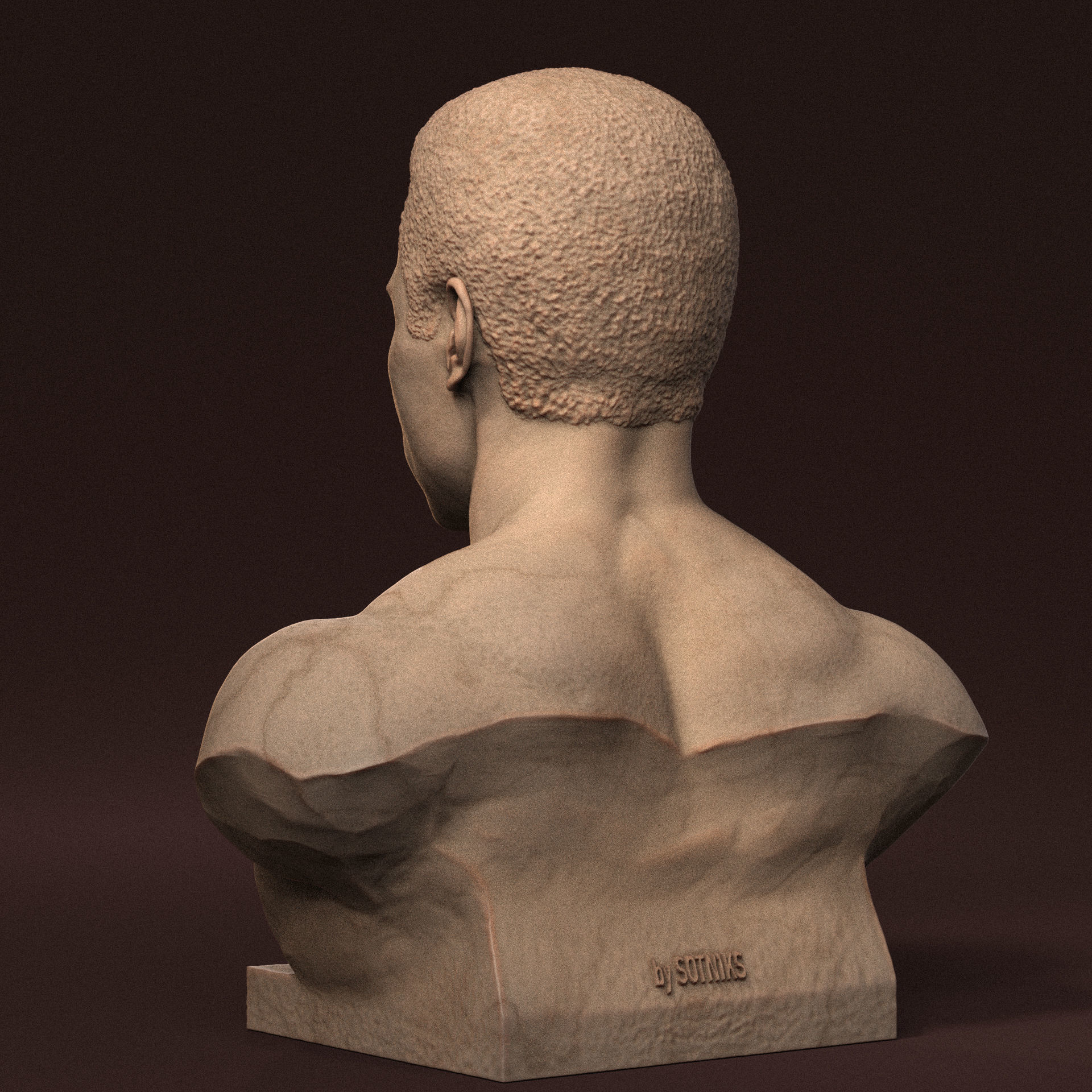 Muhammad Ali 3D print model_3