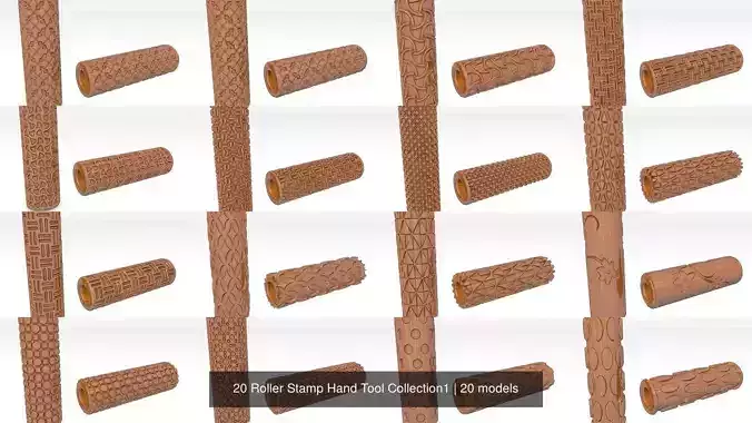 20 Roller Stamp Hand Tool Collection1 