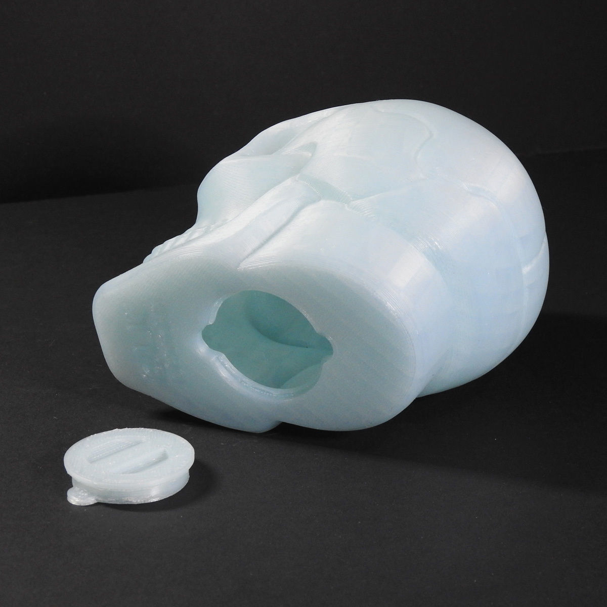 Skull Moneybox 3D Print Model-Chitubox supported 3D model_9