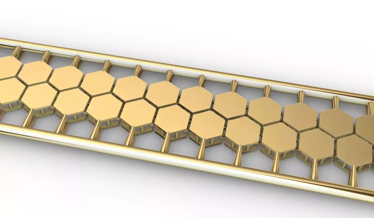 Bee Chain 2rows and 3rows 3D print model_0