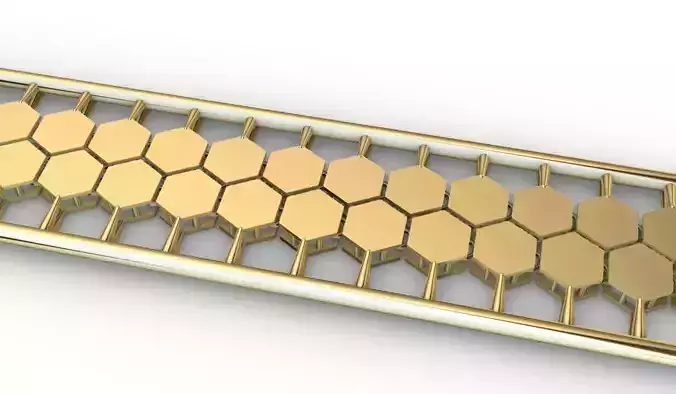 Bee Chain 2rows and 3rows 3D print model Bee Chain 2rows and 3rows 3D print model