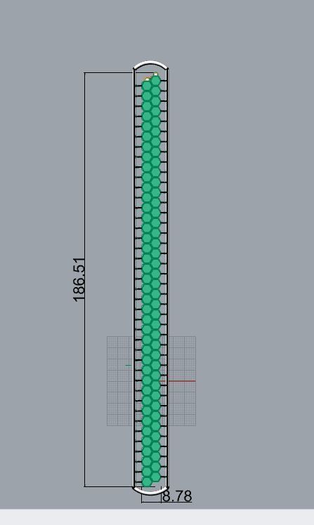 Bee Chain 2rows and 3rows 3D print model_8