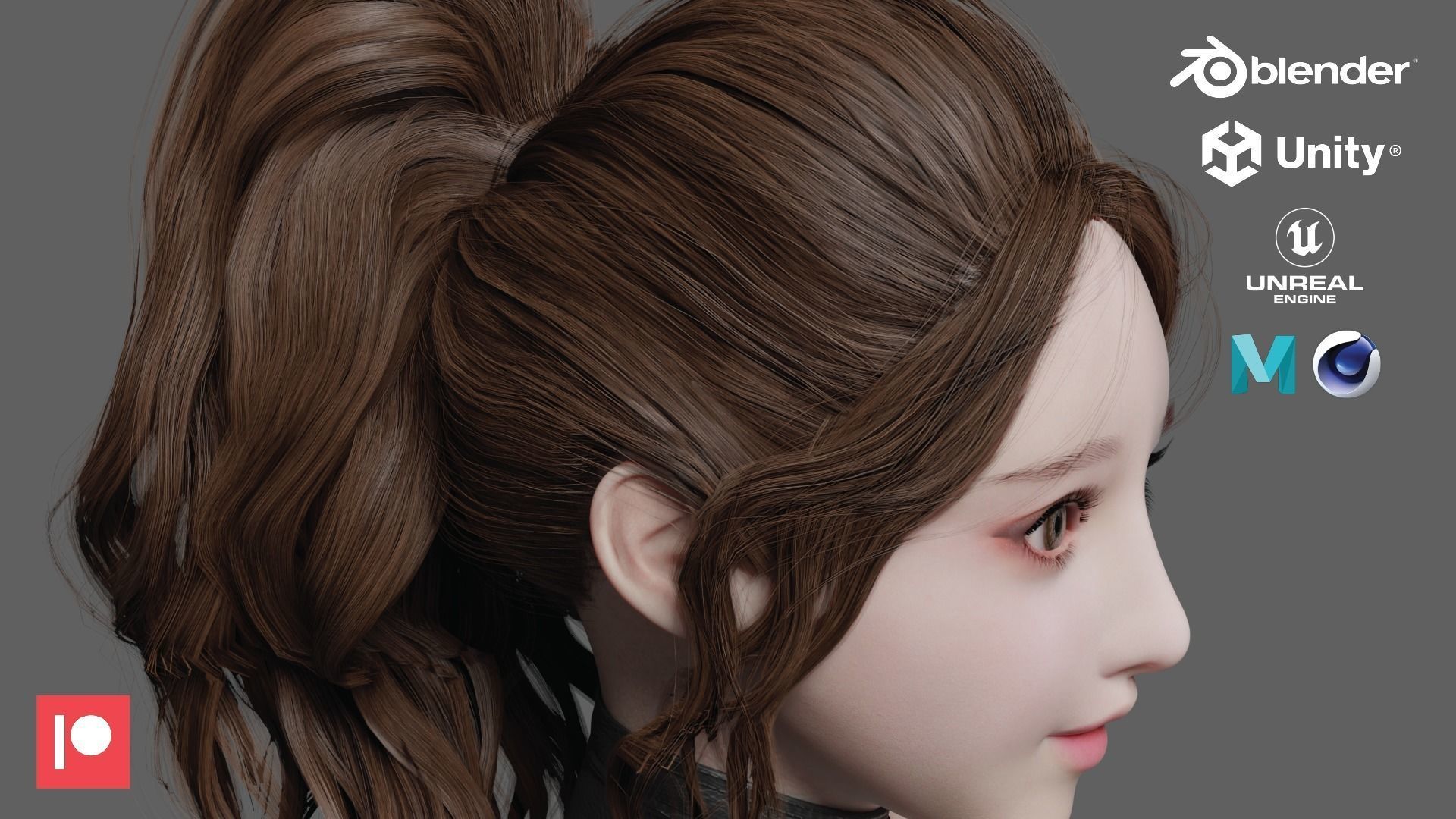 Shania - Game Ready Low-poly 3D model_5