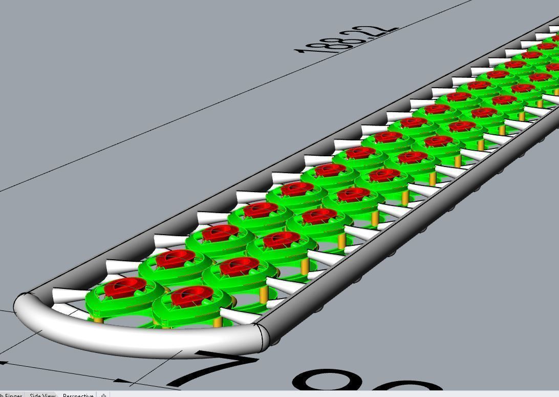 Drop Chain 2rows 3D print model_8