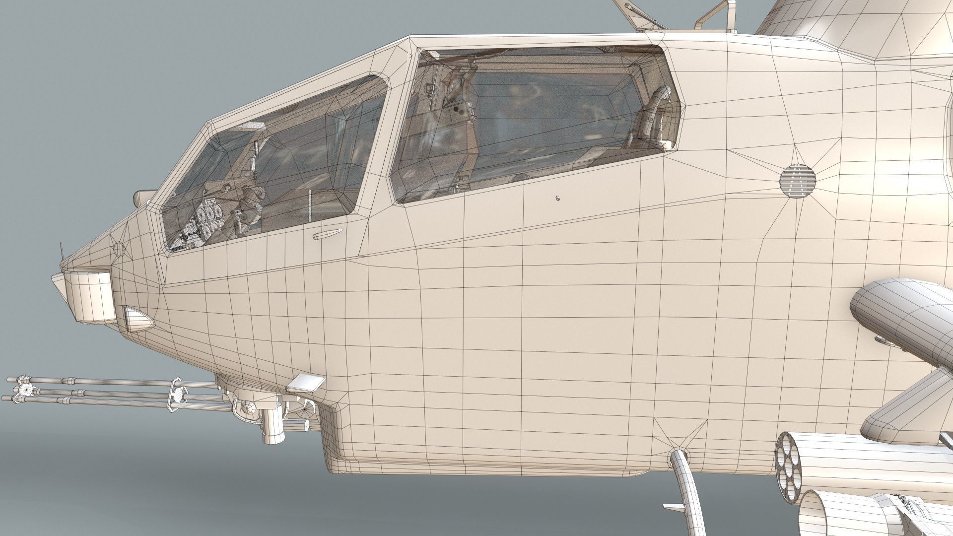 Bell AH-1S Cobra JGSDF Akane Kisarazu Static 3D model_21