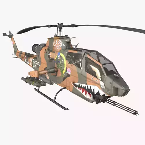 Bell AH-1S Cobra JGSDF Aoi Kisarazu Static 3D model