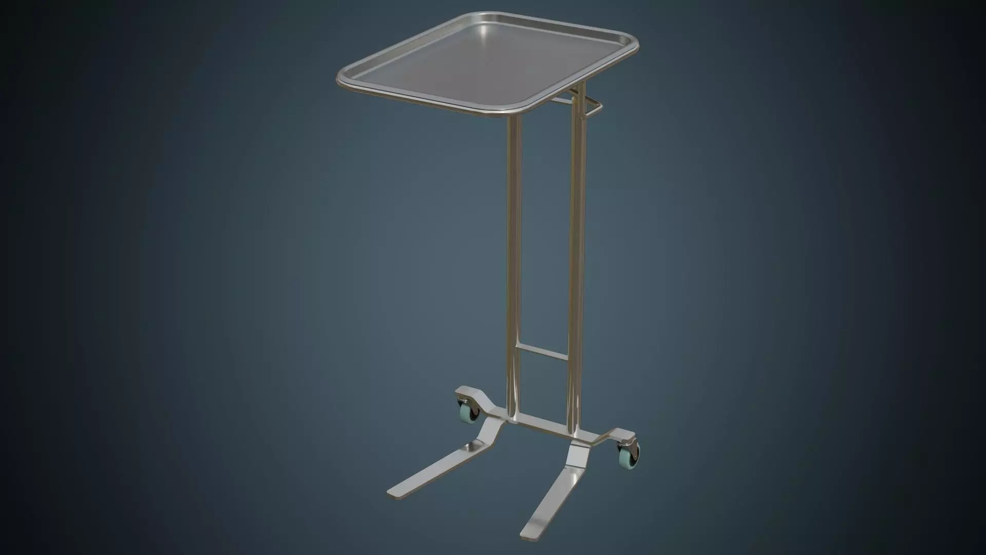 Mayo Stand 1A Low-poly 3D model_0