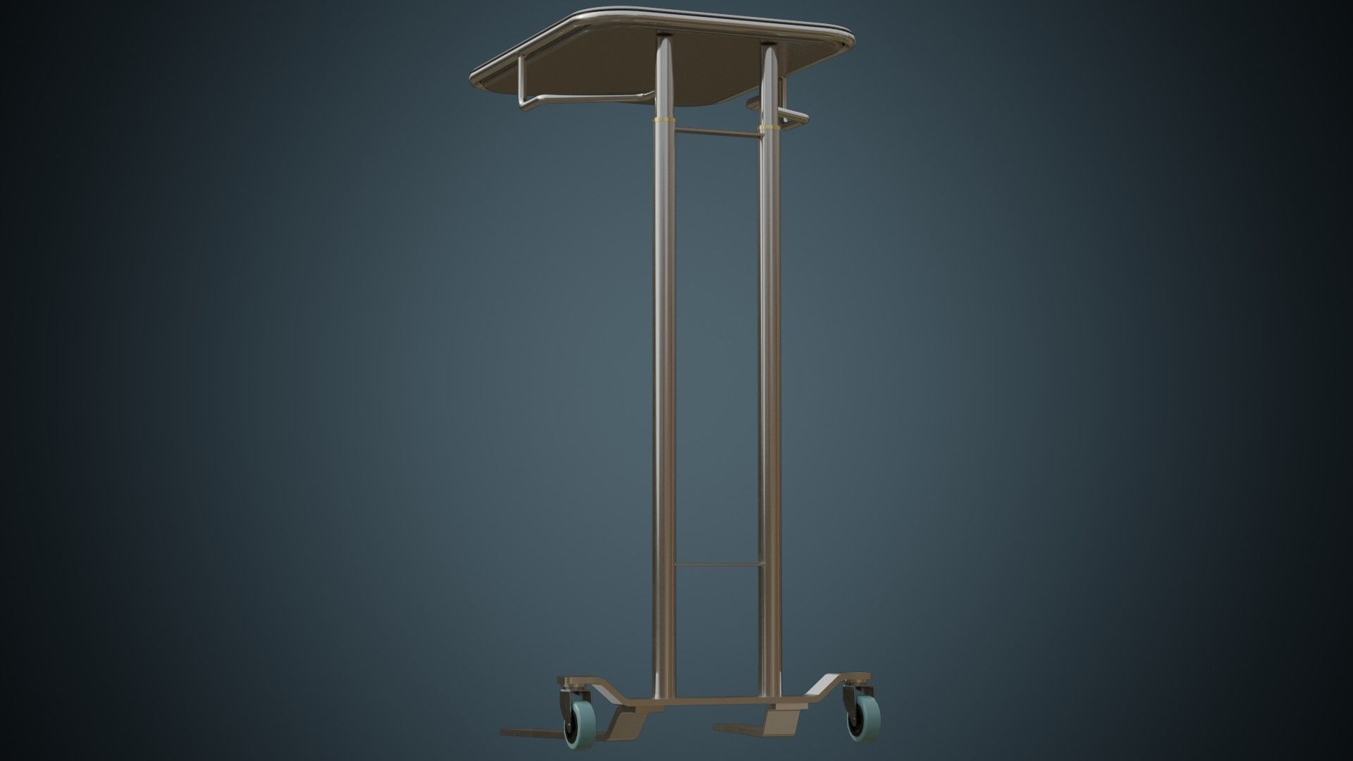 Mayo Stand 1A Low-poly 3D model_3
