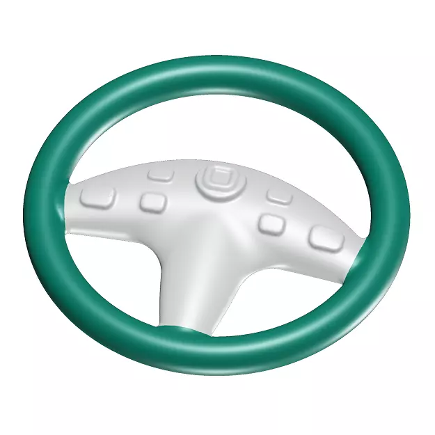 Toddler Steering Wheel Toy 3D model_0