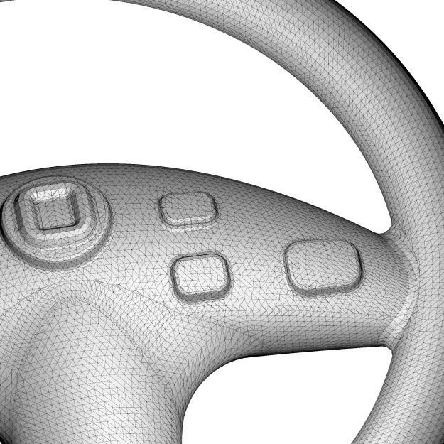 Toddler Steering Wheel Toy 3D model_5