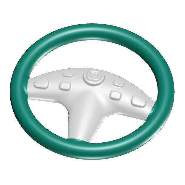 Toddler Steering Wheel Toy 3D model_1
