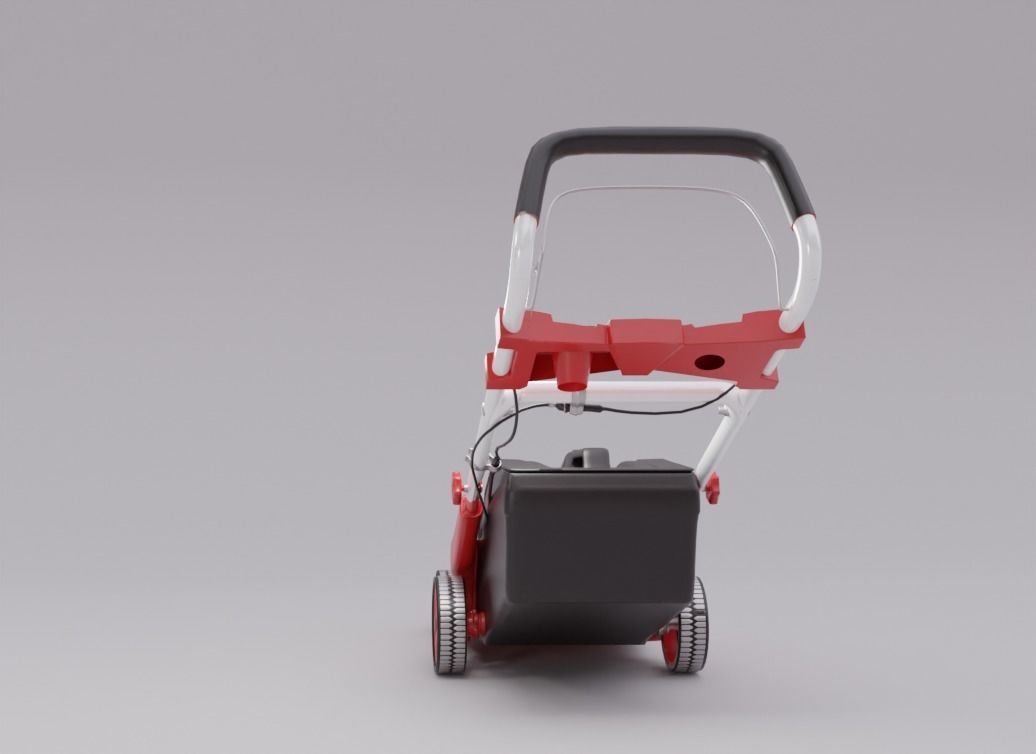 Lawn Mower high-poly model 3D model_7