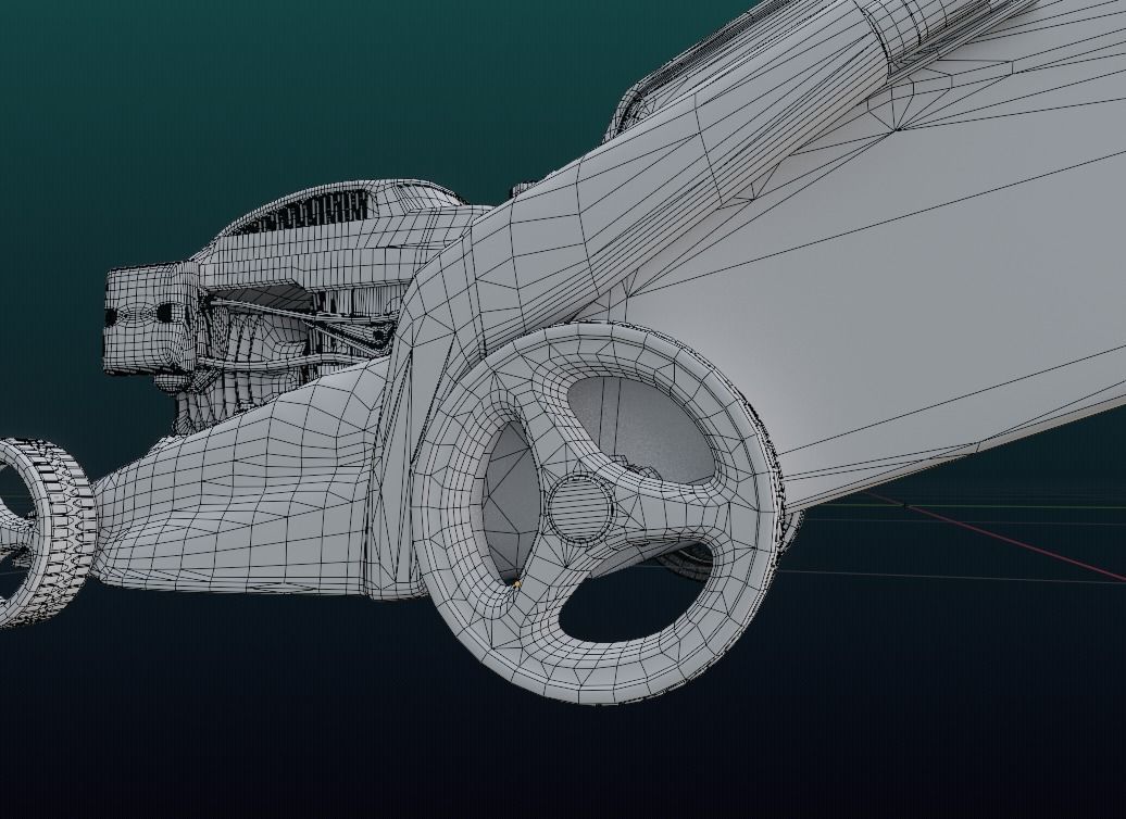 Lawn Mower high-poly model 3D model_12