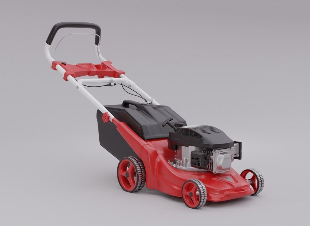 Lawn Mower high-poly model 3D model_2