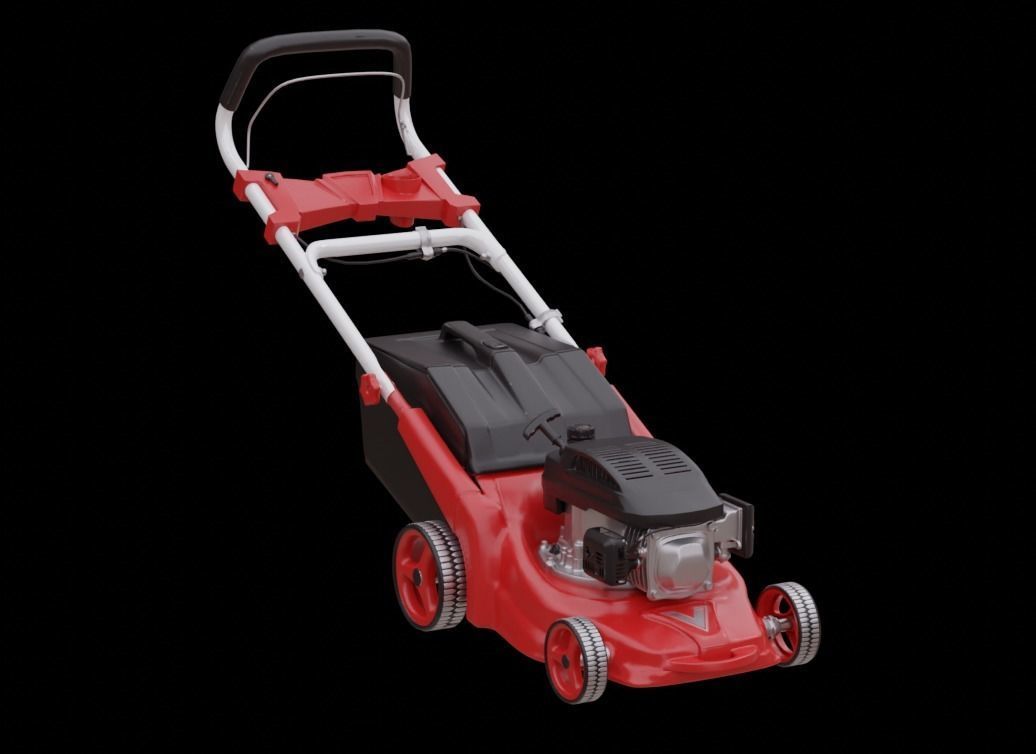 Lawn Mower high-poly model 3D model_8