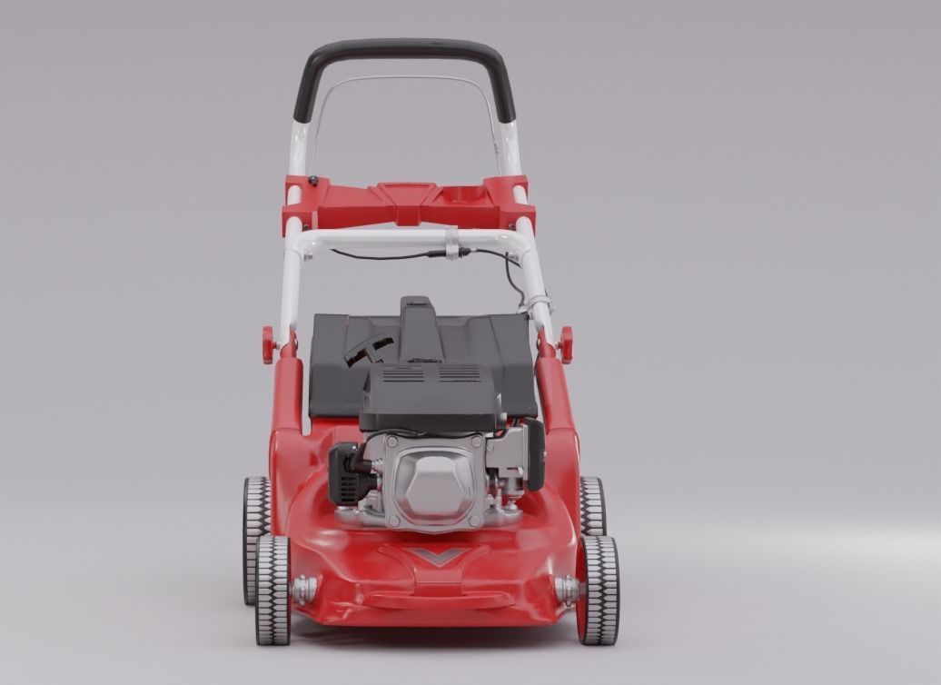 Lawn Mower high-poly model 3D model_3