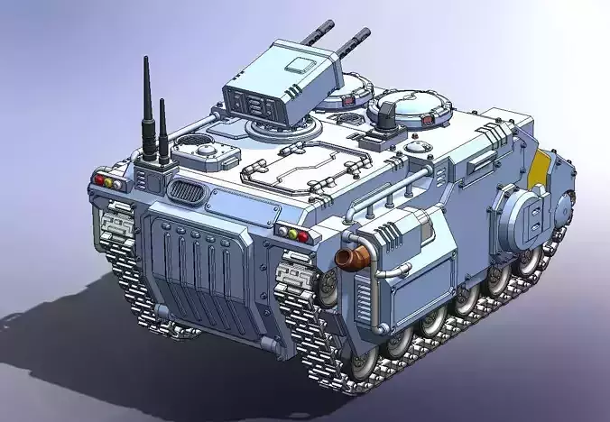 Closed Compartment for tracked IMPULSOR 3D print model