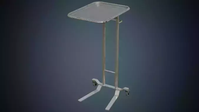 Mayo Stand 1B Low-poly 3D model