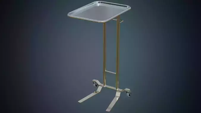 Mayo Stand 1 Basic Low-poly 3D model