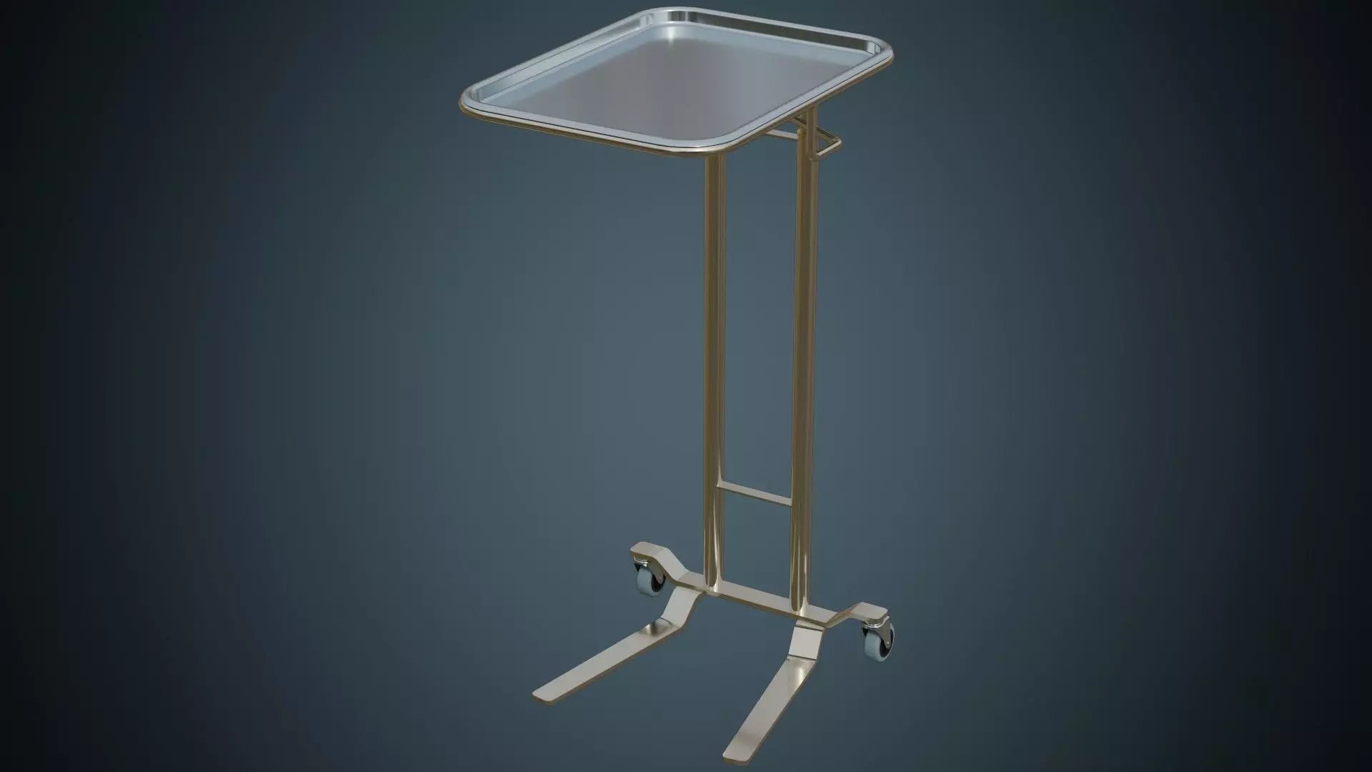 Mayo Stand 1 Basic Low-poly 3D model_0