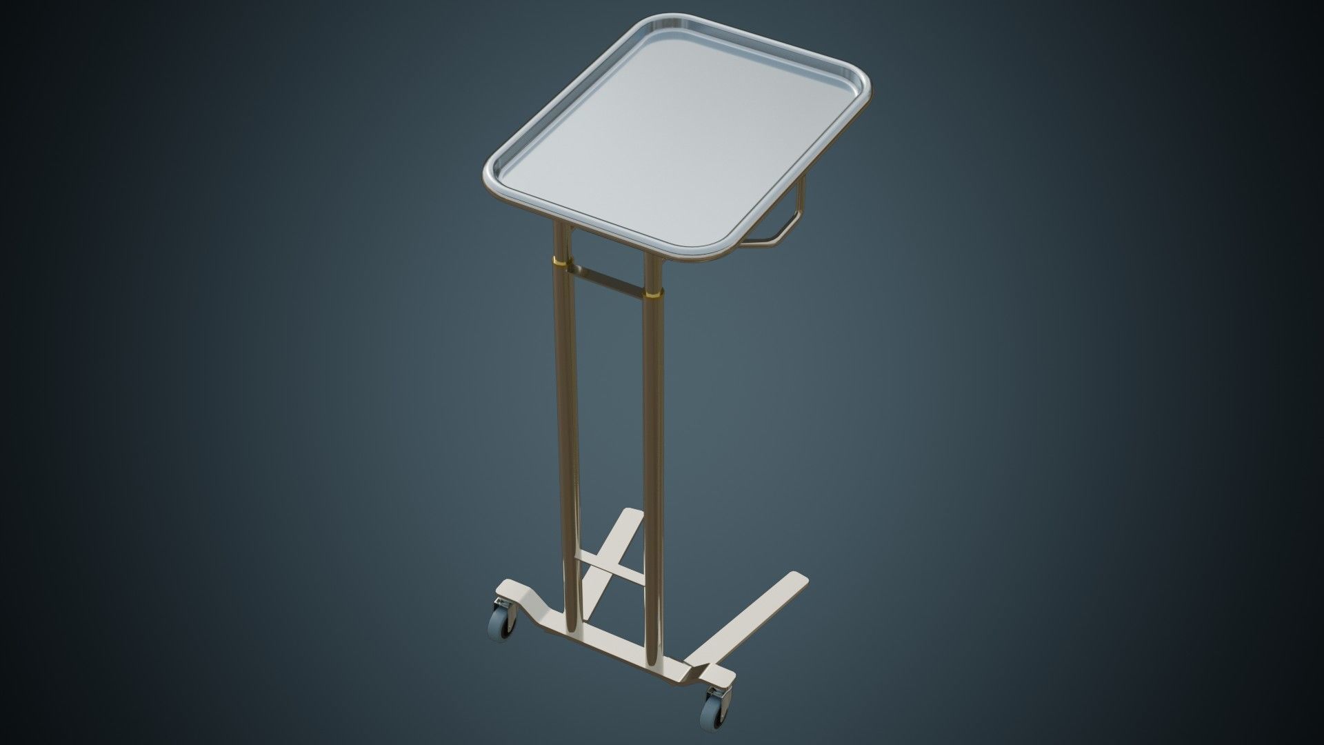 Mayo Stand 1 Basic Low-poly 3D model_2