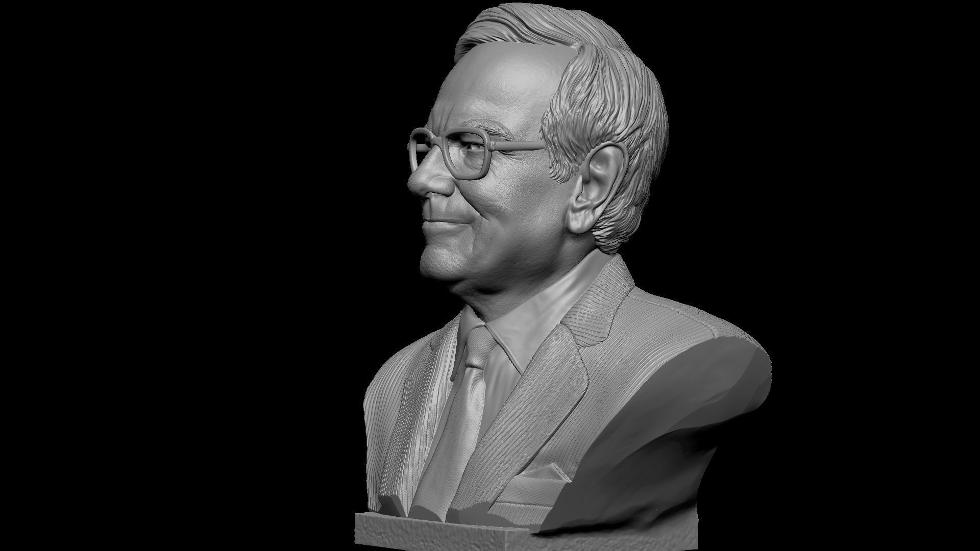 Warren Buffett 3D print model_29