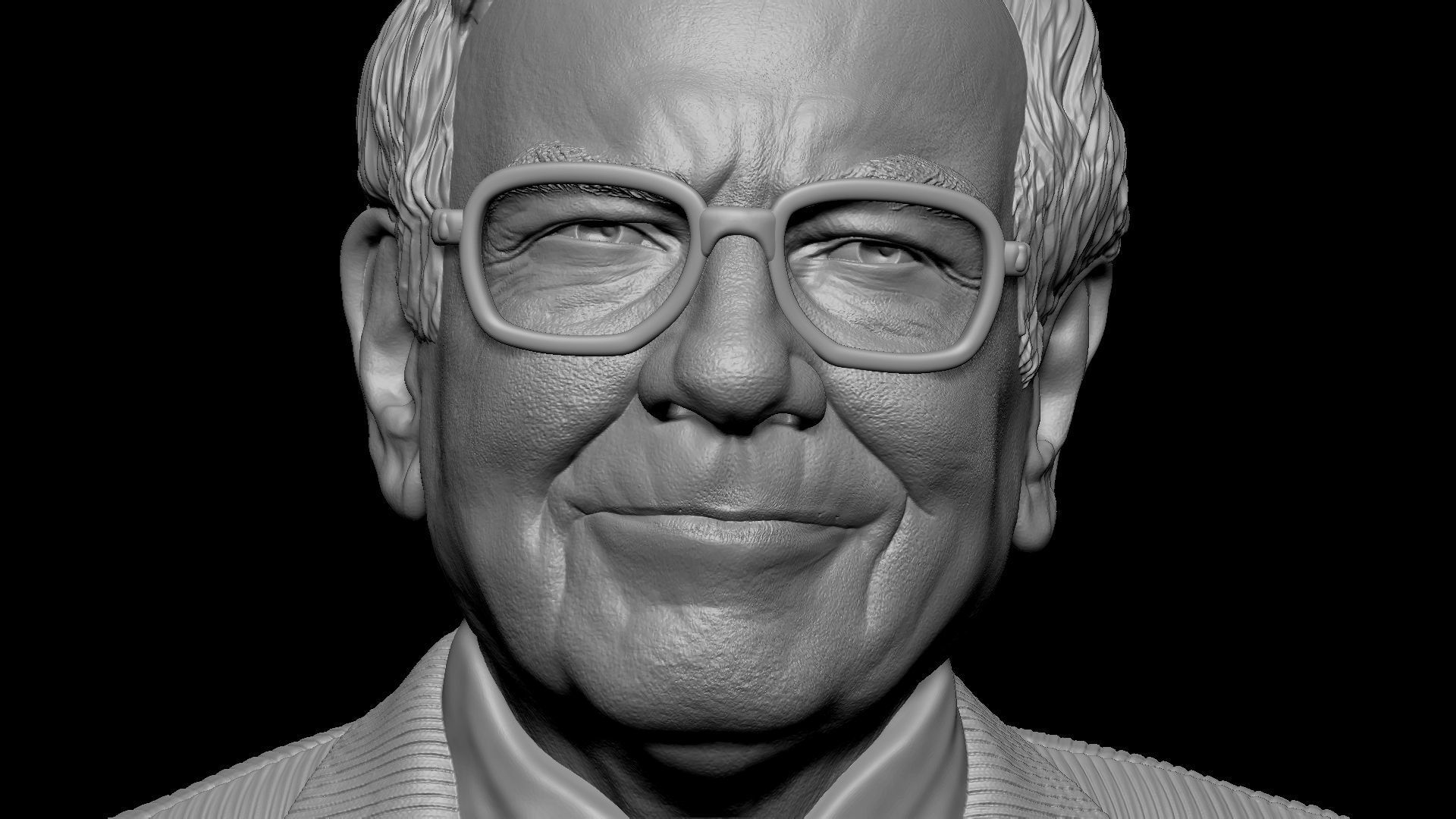 Warren Buffett 3D print model_21