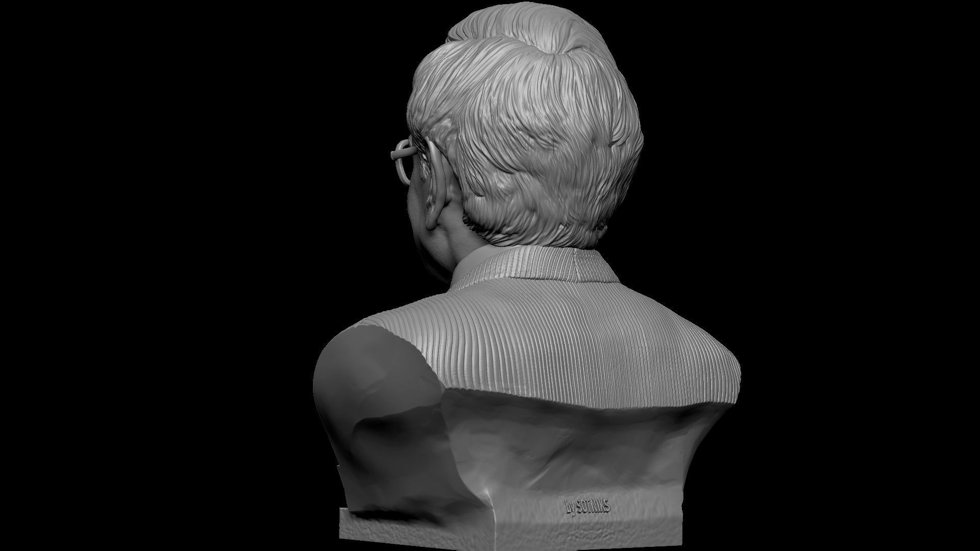 Warren Buffett 3D print model_8